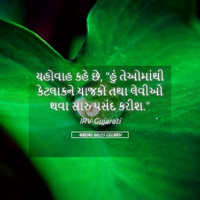 Picture 05 - યશાયા 66:21 GUJIRV - યહોવાહ કહે છે, “હું - Bible Verse Picture