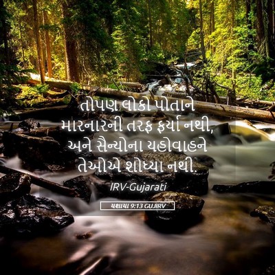 Picture 05 - યશાયા 9:13 GUJIRV - તોપણ લોકો પોતાને - Bible Verse Picture