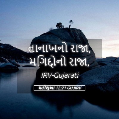 Picture 05 - યહોશુઆ 12:21 GUJIRV - તાનાખનો રાજા, - Bible Verse Picture