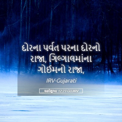 Picture 05 - યહોશુઆ 12:23 GUJIRV - દોરના પર્વત પરના - Bible Verse Picture