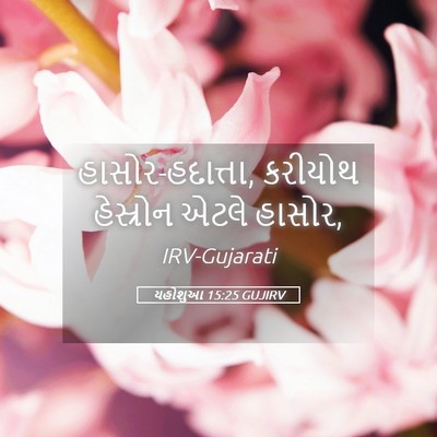 Picture 05 - યહોશુઆ 15:25 GUJIRV - હાસોર-હદાત્તા, - Bible Verse Picture