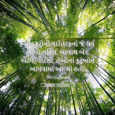 Picture 05 - યહોશુઆ 19:8 GUJIRV - આ નગરોની - Bible Verse Picture