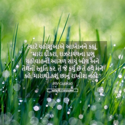 Picture 05 - યહોશુઆ 7:19 GUJIRV - ત્યારે યહોશુઆએ - Bible Verse Picture
