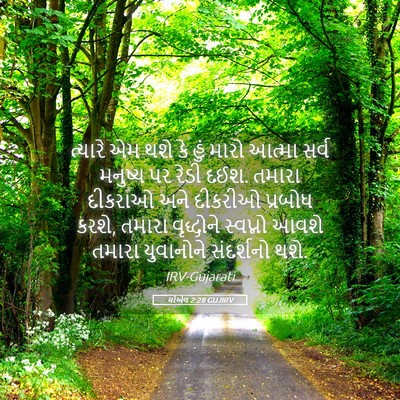 Picture 05 - યોએલ 2:28 GUJIRV - ત્યારે એમ થશે કે - Bible Verse Picture