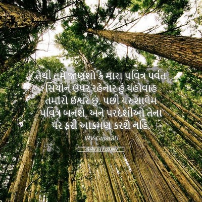 Picture 05 - યોએલ 3:17 GUJIRV - તેથી તમે જાણશો કે - Bible Verse Picture