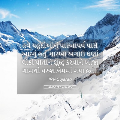 Picture 05 - યોહાન 11:55 GUJIRV - હવે યહૂદીઓનું - Bible Verse Picture