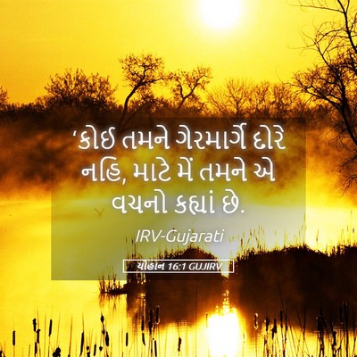 Picture 05 - યોહાન 16:1 GUJIRV - ‘કોઈ તમને - Bible Verse Picture