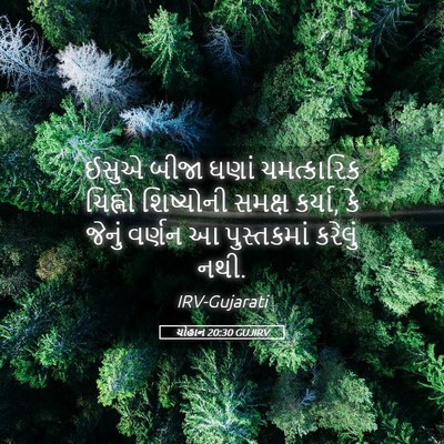 Picture 05 - યોહાન 20:30 GUJIRV - ઈસુએ બીજા ઘણાં - Bible Verse Picture
