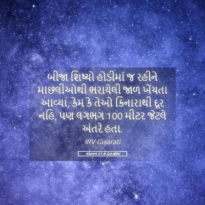 Picture 05 - યોહાન 21:8 GUJIRV - બીજા શિષ્યો - Bible Verse Picture