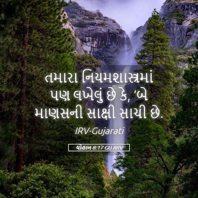 Picture 05 - યોહાન 8:17 GUJIRV - તમારા - Bible Verse Picture
