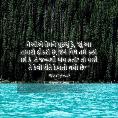 Picture 05 - યોહાન 9:19 GUJIRV - તેઓએ તેમને - Bible Verse Picture