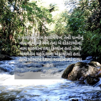 Picture 05 - રૂથ 1:2 GUJIRV - તે માણસનું નામ - Bible Verse Picture