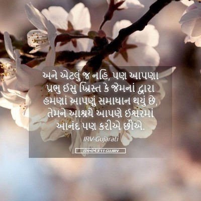 Picture 05 - રોમનોને 5:11 GUJIRV - અને એટલું જ નહિ, પણ - Bible Verse Picture