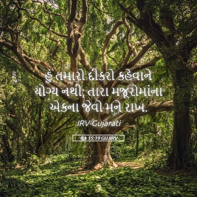 Picture 05 - લૂક 15:19 GUJIRV - હું તમારો દીકરો - Bible Verse Picture