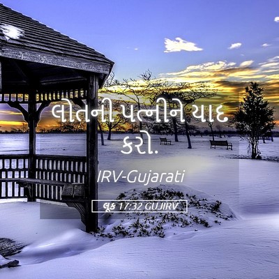 Picture 05 - લૂક 17:32 GUJIRV - લોતની પત્નીને યાદ - Bible Verse Picture