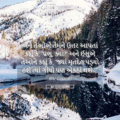 Picture 05 - લૂક 17:37 GUJIRV - અને તેઓએ તેમને - Bible Verse Picture