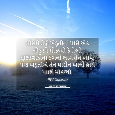 Picture 05 - લૂક 20:10 GUJIRV - મોસમે તેણે - Bible Verse Picture