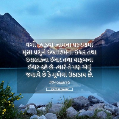 Picture 05 - લૂક 20:37 GUJIRV - વળી ‘ઝાડવાં’ - Bible Verse Picture