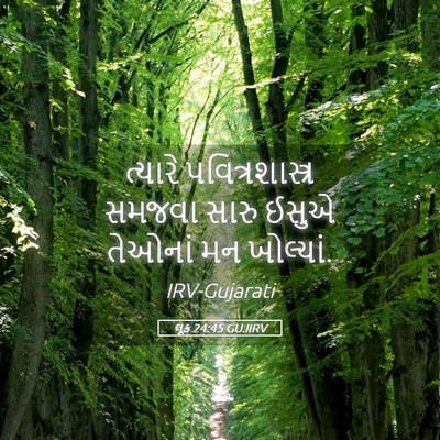 Picture 05 - લૂક 24:45 GUJIRV - ત્યારે - Bible Verse Picture