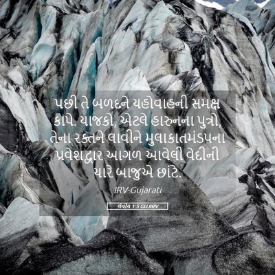 Picture 05 - લેવીય 1:5 GUJIRV - પછી તે બળદને - Bible Verse Picture
