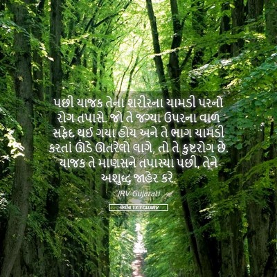 Picture 05 - લેવીય 13:3 GUJIRV - પછી યાજક તેના - Bible Verse Picture