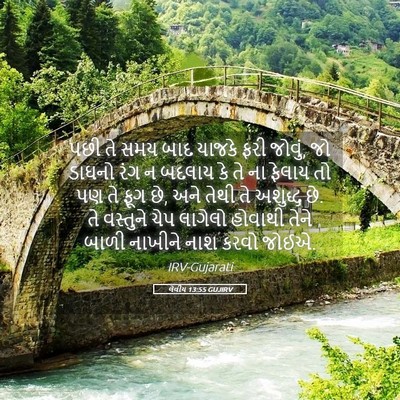 Picture 05 - લેવીય 13:55 GUJIRV - પછી તે સમય બાદ - Bible Verse Picture
