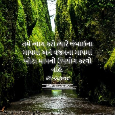 Picture 05 - લેવીય 19:35 GUJIRV - તમે ન્યાય કરો - Bible Verse Picture