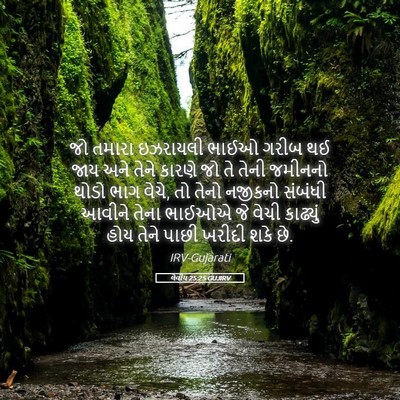 Picture 05 - લેવીય 25:25 GUJIRV - જો તમારા ઇઝરાયલી - Bible Verse Picture