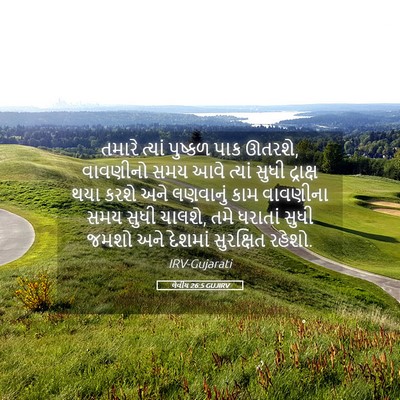 Picture 05 - લેવીય 26:5 GUJIRV - તમારે ત્યાં - Bible Verse Picture