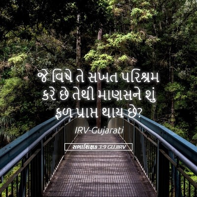Picture 05 - સભાશિક્ષક 3:9 GUJIRV - જે વિષે તે સખત - Bible Verse Picture