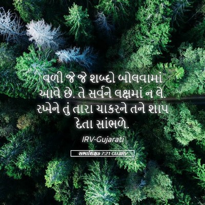 Picture 05 - સભાશિક્ષક 7:21 GUJIRV - વળી જે જે શબ્દો - Bible Verse Picture