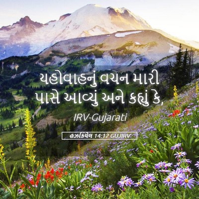 Picture 05 - હઝકિયેલ 14:12 GUJIRV - યહોવાહનું વચન - Bible Verse Picture