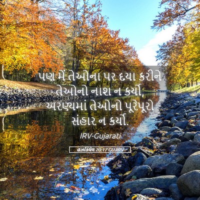 Picture 05 - હઝકિયેલ 20:17 GUJIRV - પણ મેં તેઓના પર દયા - Bible Verse Picture