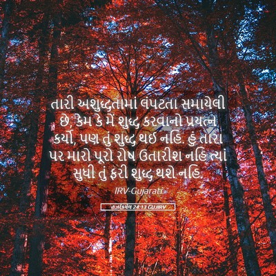 Picture 05 - હઝકિયેલ 24:13 GUJIRV - તારી અશુદ્ધતામાં - Bible Verse Picture