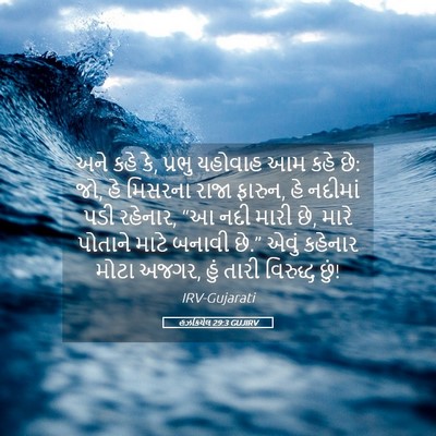 Picture 05 - હઝકિયેલ 29:3 GUJIRV - અને કહે કે, પ્રભુ - Bible Verse Picture