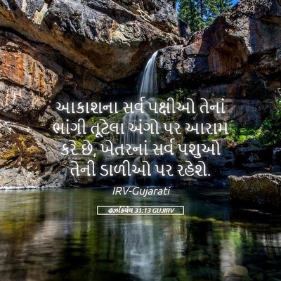 Picture 05 - હઝકિયેલ 31:13 GUJIRV - આકાશના સર્વ - Bible Verse Picture