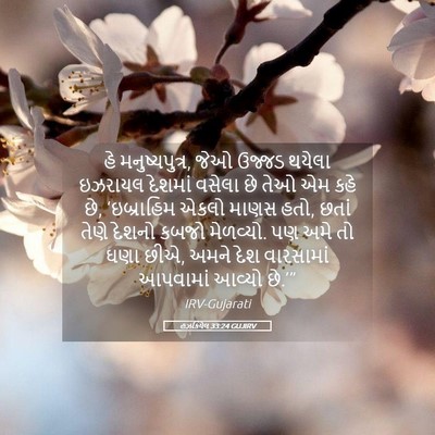 Picture 05 - હઝકિયેલ 33:24 GUJIRV - હે મનુષ્યપુત્ર, - Bible Verse Picture