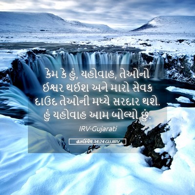 Picture 05 - હઝકિયેલ 34:24 GUJIRV - કેમ કે હું, યહોવાહ, - Bible Verse Picture