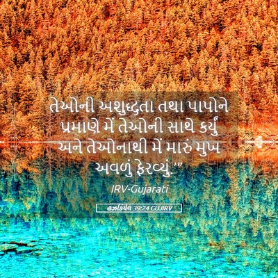 Picture 05 - હઝકિયેલ 39:24 GUJIRV - તેઓની અશુદ્ધતા - Bible Verse Picture