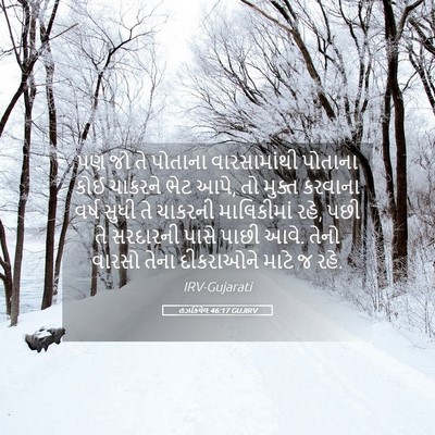 Picture 05 - હઝકિયેલ 46:17 GUJIRV - પણ જો તે પોતાના - Bible Verse Picture