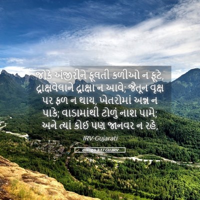 Picture 05 - હબાક્કુક 3:17 GUJIRV - જોકે અંજીરીને - Bible Verse Picture