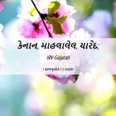 Picture 06 - 1 કાળવૃતાંત 1:2 GUJIRV - કેનાન, માહલાલેલ, - Bible Verse Picture