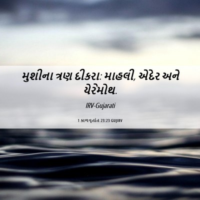Picture 06 - 1 કાળવૃતાંત 23:23 GUJIRV - મુશીના ત્રણ દીકરા: - Bible Verse Picture