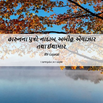 Picture 06 - 1 કાળવૃતાંત 24:1 GUJIRV - હારુનના પુત્રો; - Bible Verse Picture