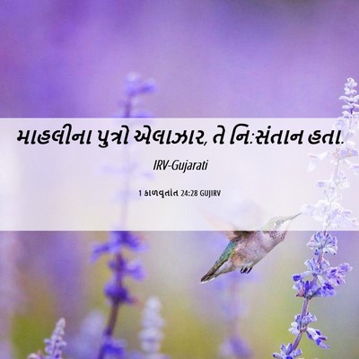 Picture 06 - 1 કાળવૃતાંત 24:28 GUJIRV - માહલીના પુત્રો - Bible Verse Picture