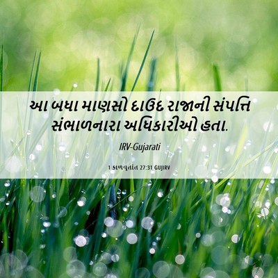 Picture 06 - 1 કાળવૃતાંત 27:31 GUJIRV - આ બધા માણસો દાઉદ - Bible Verse Picture