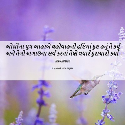 Picture 06 - 1 રાજાઓ 16:30 GUJIRV - ઓમ્રીના પુત્ર - Bible Verse Picture