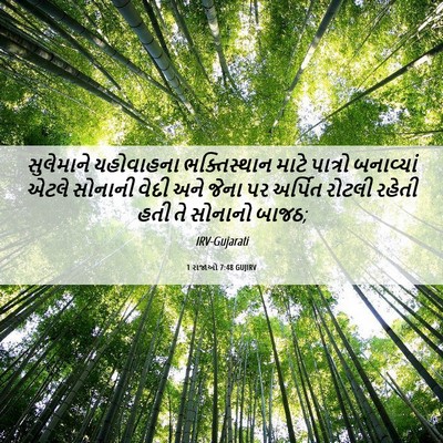 Picture 06 - 1 રાજાઓ 7:48 GUJIRV - સુલેમાને યહોવાહના - Bible Verse Picture