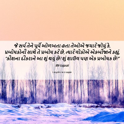 Picture 06 - 1 શમુએલ 10:11 GUJIRV - જે સર્વ તેને - Bible Verse Picture