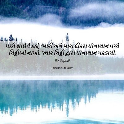Picture 06 - 1 શમુએલ 14:42 GUJIRV - પછી શાઉલે કહ્યું, - Bible Verse Picture